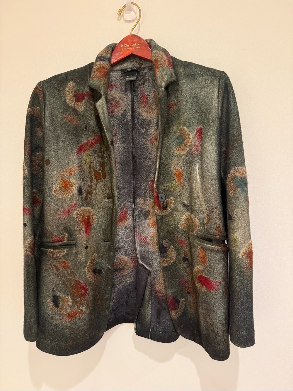 Avant Toi Felted Wool Art Blazer Jacket XS Made in Italy